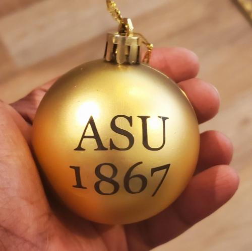 Alabama State University Gold Ornament 