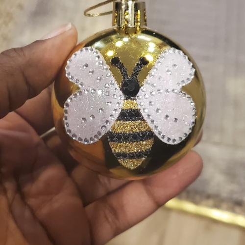 Gold Hornet Ornament 