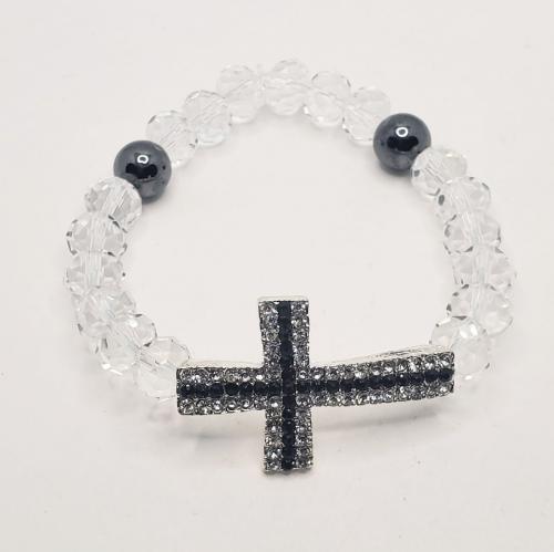 Crystal Cross Bracelet 