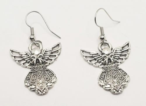 Silver Angel Earrings 
