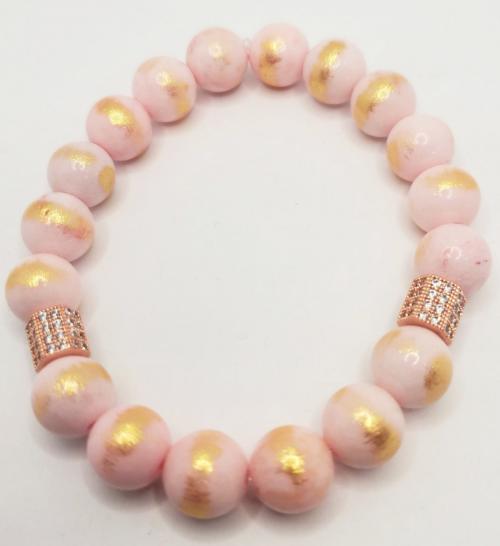 Pink and Gold Mix Bracelet 