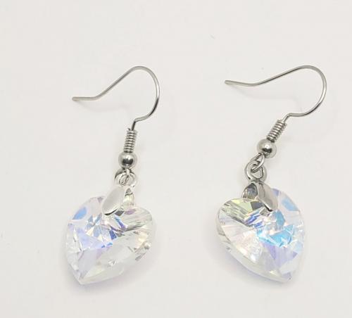 Heart Crystal Earrings 