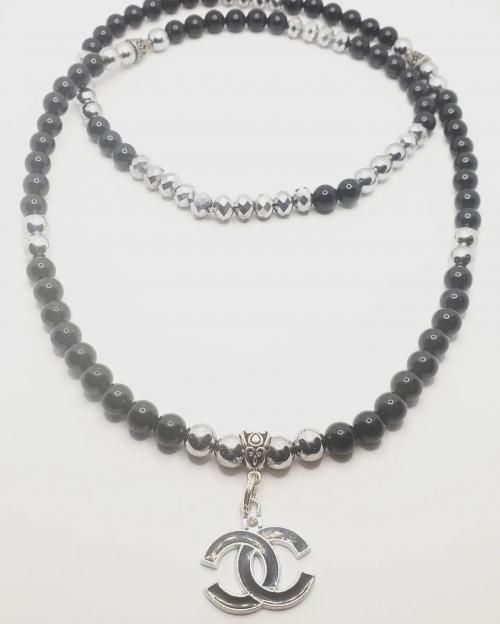 18 in Chanel Inspired necklace 