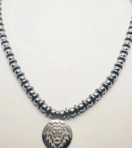 Silver Lion Necklace 