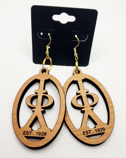 Iota Phi Lambda Wooden Earrings 