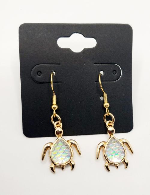 Golden Turtle Earrings