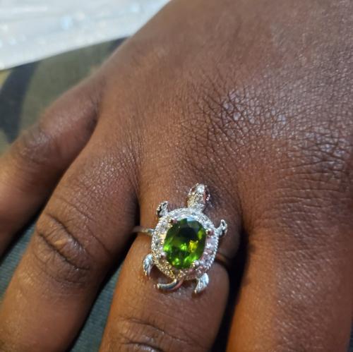 Emerald Turtle Ring 