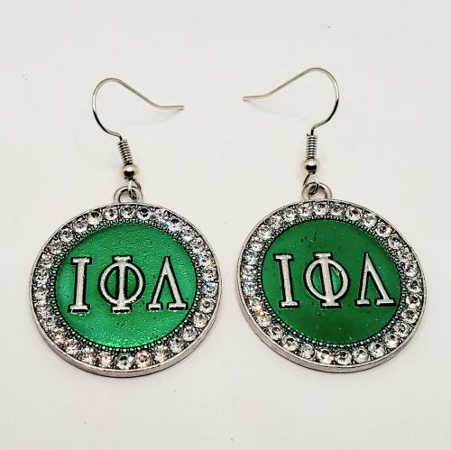 Circle Iota Earrings