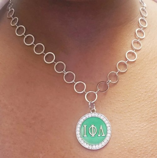 Iota  Phi Lambda Circle Necklace 