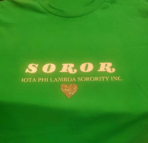 Green Soror Heart Tshirt