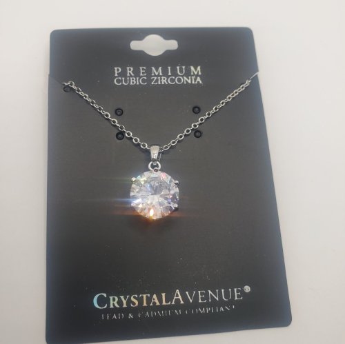 Silver Cubic Zirconia Necklace 
