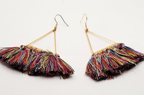 Multicolor Tassel Earrings 