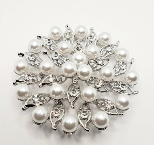 Pearl and Sparkle Brooch