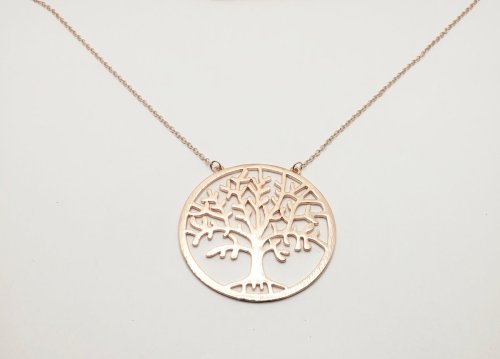Rose Gold Tree of Life Necklace 