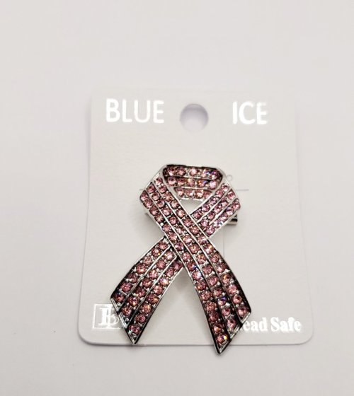 Pink Sparkle Breast Cancer Ribbon 