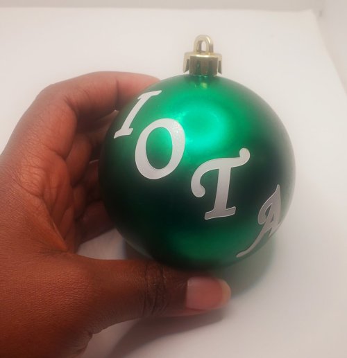 Green Iota Ornament