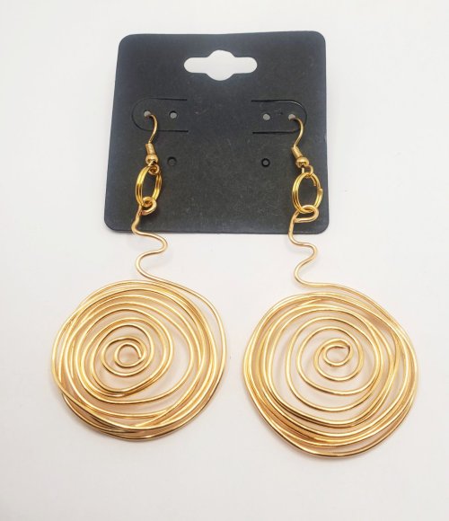 Gold Wirewrapped Earrings 