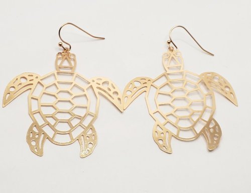 Large Turtle Earrings(New)