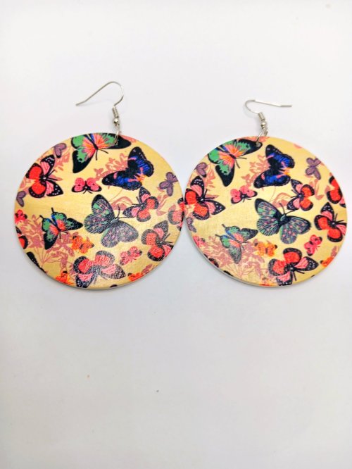 Butterfly Wooden Earrings 