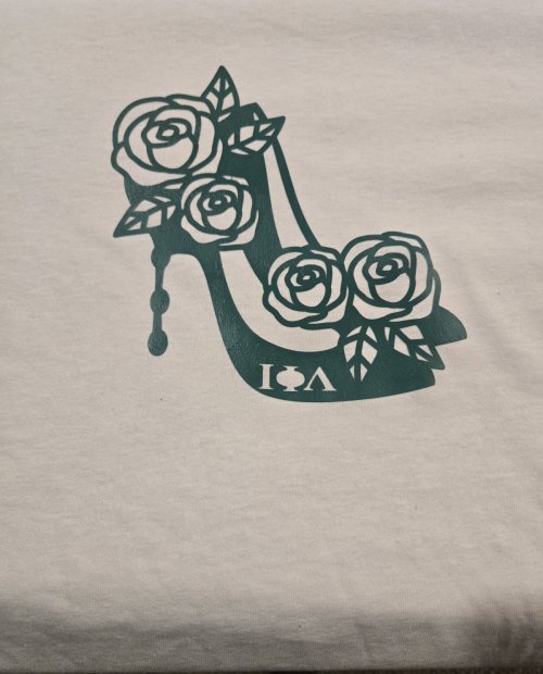 Iota Phi Lambda Rose Shoe Tshirt