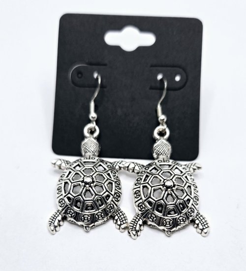 Large Turtle Earrings 