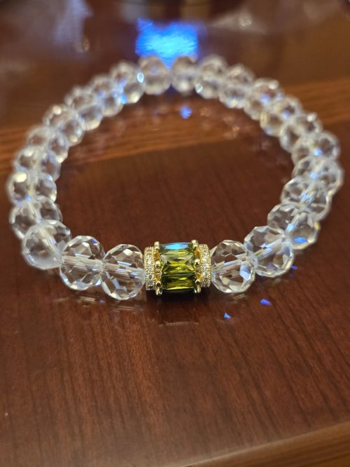 Transparent with green Gemstone 