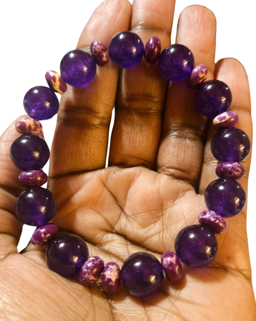Purple Speckled Bracelet 