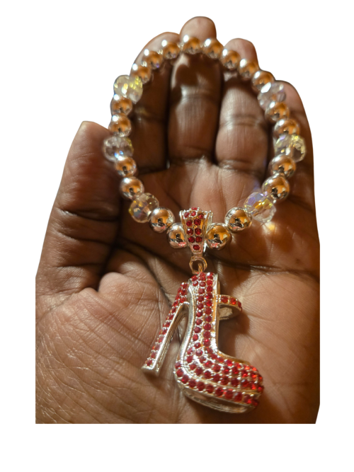 Red Crystal Shoe Bracelet 