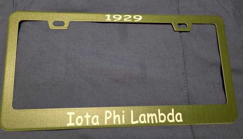 Iota Car Tag Frame