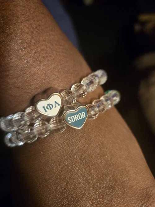 Heart Charm Sorority Bracelets 