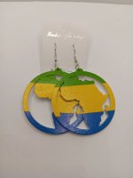 Africa Wooden Earrings 